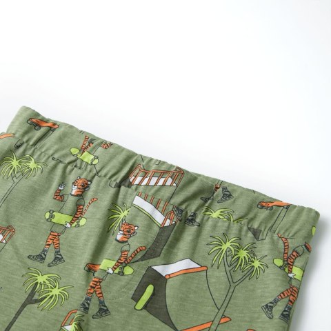Piżama dziecięca z krótkimi rękawami, jasne khaki, 104 Lumarko!