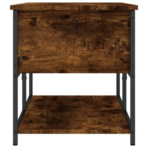 Ławka ze schowkiem, przydymiony dąb, 100x42,5x47 cm Lumarko!