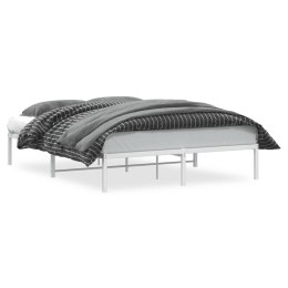 Metalowa rama łóżka, biała, 150x200 cm Lumarko!