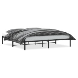 Metalowa rama łóżka, czarna, 193x203 cm Lumarko!