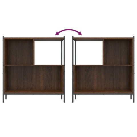 Regał, brązowy dąb, 72x28x77,5 cm, materiał drewnopochodny Lumarko!