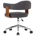 Krzesła stołowe, 2 szt., szare, gięte drewno i tkanina Lumarko!