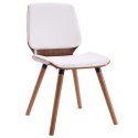Krzesła stołowe, 6 szt., białe, sztuczna skóra Lumarko!