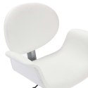 Obrotowe krzesła stołowe, 4 szt., białe, sztuczna skóra Lumarko!