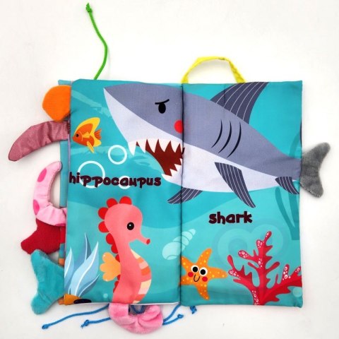 WOOPIE Książeczka z Ogonkami Zwierząt Morskich Materiałowa Lumarko!