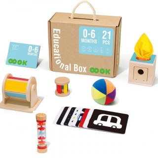 Pudełko Xxl Montessori Edukacyjne 6w1 Sensoryczne 0-6 Mies Lumarko!