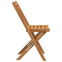 Składane krzesła bistro, 4 szt., lite drewno akacjowe Lumarko!
