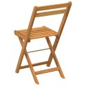 Składane krzesła bistro, 8 szt., lite drewno akacjowe Lumarko!