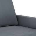 Sofa 3-osobowa, ciemnoszara, 180 cm, obita aksamitem Lumarko!