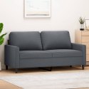 Sofa 2-osobowa, ciemnoszary, 140 cm, tapicerowana aksamitem Lumarko!