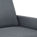 Sofa 2-osobowa, ciemnoszary, 140 cm, tapicerowana aksamitem Lumarko!