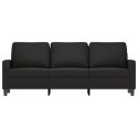 Sofa 3-osobowa, czarny, 180 cm, tapicerowana aksamitem Lumarko!