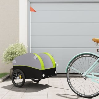 Przyczepka rowerowa, czarno-zielona, 30 kg, żelazo Lumarko!