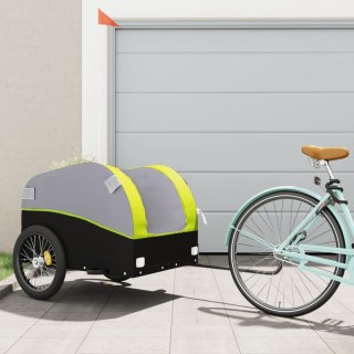 Przyczepka rowerowa, czarno-zielona, 45 kg, żelazo Lumarko!