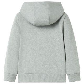 Bluza dziecięca z kapturem i suwakiem, jasne khaki melanż, 92 Lumarko!