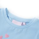 Koszulka dziecięca, z falbankami, jasnoniebieska, 140 Lumarko!
