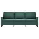 Sofa 3-osobowa, ciemnozielony, 180 cm, obita aksamitem Lumarko!