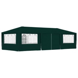 Namiot imprezowy ze ściankami, 4x9 m, zielony, 90 g/m² Lumarko!