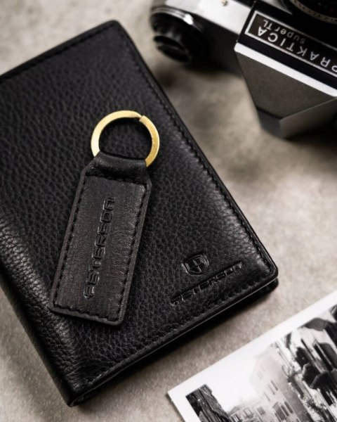 Zestaw prezentowy: skórzany portfel męski i brelok - Peterson Lumarko!