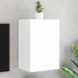 Ścienna szafka TV, biała, 40,5x30x60 cm Lumarko!