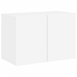 Ścienna szafka TV, biała, 60x30x41 cm Lumarko!