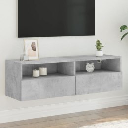 Ścienna szafka TV, szarość betonu, 100x30x30 cm Lumarko!
