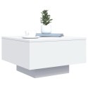 Stolik kawowy, biały, 55x55x31 cm, materiał drewnopochodny Lumarko!