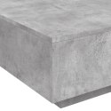 Stolik kawowy, szarość betonu, 80x80x31 cm, płyta wiórowa Lumarko!