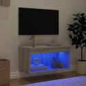 Szafka pod TV, z LED, kolor szary dąb sonoma, 60x30x30 cm Lumarko!