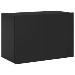 Ścienna szafka TV, czarna, 60x30x41 cm Lumarko!