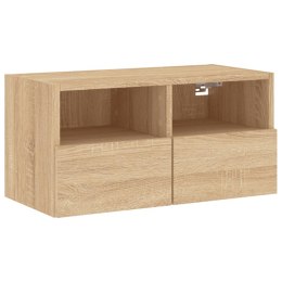 Ścienna szafka TV, dąb sonoma, 60x30x30 cm Lumarko!