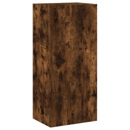 Ścienna szafka TV, przydymiony dąb, 40,5x30x90 cm Lumarko!