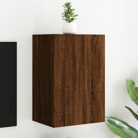 Ścienna szafka TV, brązowy dąb, 40,5x30x60 cm Lumarko!