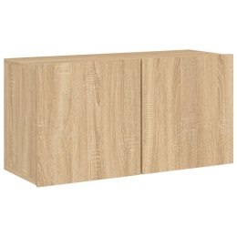 Ścienna szafka TV, dąb sonoma, 80x30x41 cm Lumarko!