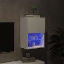 Szafka TV z LED, biała, 40,5x30x60 cm Lumarko!