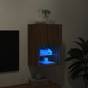 Szafka TV z LED, brązowy dąb, 40,5x30x60 cm Lumarko!
