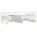 Łóżko rozsuwane, białe, 2x(90x200) cm, lite drewno sosnowe Lumarko!