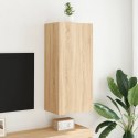 Ścienna szafka TV, dąb sonoma, 40,5x30x90 cm Lumarko!