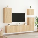 Ścienna szafka TV, dąb sonoma, 40,5x30x90 cm Lumarko!