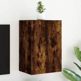 Ścienna szafka TV, przydymiony dąb, 40,5x30x60 cm Lumarko!