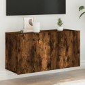 Ścienna szafka TV, przydymiony dąb, 80x30x41 cm Lumarko!