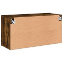 Ścienna szafka TV, przydymiony dąb, 80x30x41 cm Lumarko!