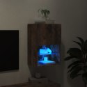 Szafka TV z LED, przydymiony dąb, 40,5x30x60 cm Lumarko!