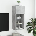 Szafka TV z LED, szarość betonu, 40,5x30x90 cm Lumarko!