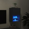 Szafka TV z LED, czarna, 40,5x30x60 cm Lumarko!
