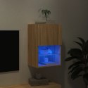 Szafka TV z LED, dąb sonoma, 40,5x30x60 cm Lumarko!