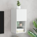 Szafka pod telewizor, z LED, biała, 30,5x30x60 cm Lumarko!