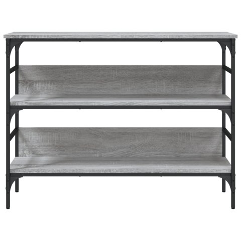 VidaXL Stolik konsolowy, szary dąb sonoma, 100x32x75 cm