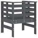 Krzesła ogrodowe, 2 szt., szare, 61,5x53x71 cm, drewno sosnowe Lumarko!
