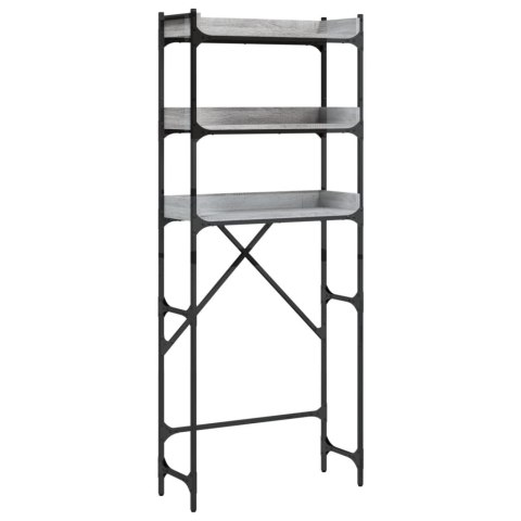 Regał nad pralkę, szary dąb sonoma, 67x25x163 cm Lumarko!